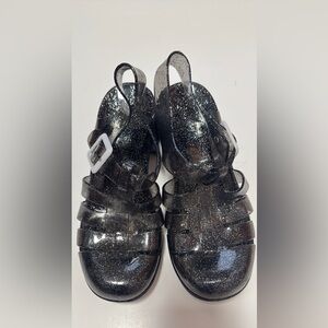 Flash sale Sparkly jelly shoes $16